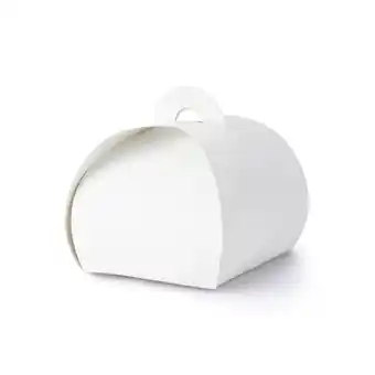 Tesco White Paper Gift Favour Box 6cm - Pack of 10 offer