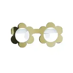 Tesco Gold Foil Daisy Paper Glasses - Pack of 10 offer