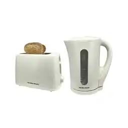 Tesco Hamilton Beach Kettle & Toaster - Essentials - Cream offer