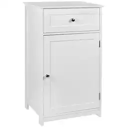 Tesco Bath Vida Priano 1 Door 1 Drawer Freestanding Bathroom Storage Cabinet, White offer