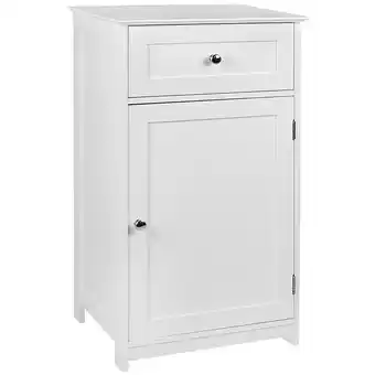 Tesco Bath Vida Priano 1 Door 1 Drawer Freestanding Bathroom Storage Cabinet, White offer