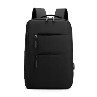 Tesco Groov-e GVPC12BK Laptop Backpack with 5 Compartments & USB Port - Black offer