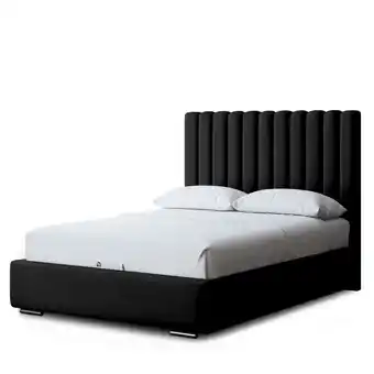 Tesco Evangeline Divan Bed with Upholstered Headboard - Black - King / 5ft offer