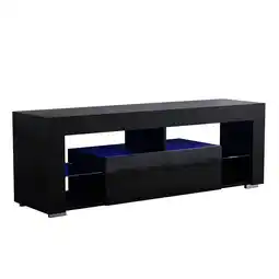 Tesco Vida Designs Luna 2 Drawer LED TV Unit Entertainment Stand, Grey offer