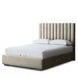 Tesco Evangeline Divan Bed with Upholstered Headboard - Beige - King / 5ft offer