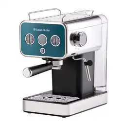 Tesco Russell Hobbs Distinctions Espresso Machine Ocean Blue offer