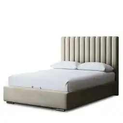 Tesco Evangeline Ottoman Bed with Upholstered Headboard - Silver - Single / 3ft offer