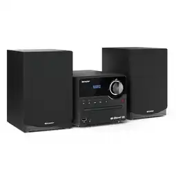 Tesco SHARP Micro Hi-Fi Sound System Stereo - Black offer