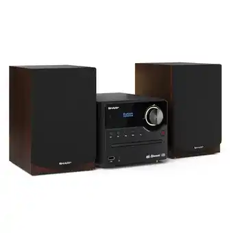 Tesco SHARP Micro Hi-Fi Sound System Stereo - Brown offer