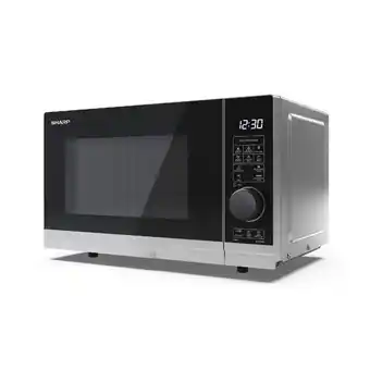 Tesco SHARP YC-PG204AU-S 20L 700W Microwave Oven, 900W Grill - Silver offer