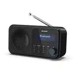 Tesco SHARP Tokyo Portable Digital Radio DAB/DAB+/FM - Blue offer