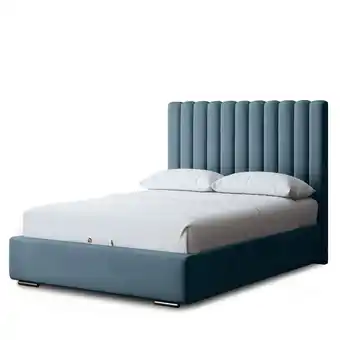 Tesco Evangeline Divan Bed with Upholstered Headboard - Blue - Double / 4ft6 offer