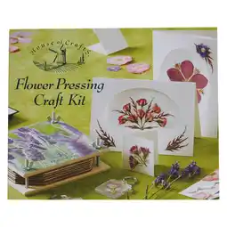 Tesco House of Crafts Flower Pressing, Multicoloured, Single Craft Kit offer