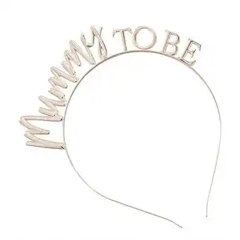 Tesco Rose Gold Mummy To Be Baby Shower Metal Headband offer