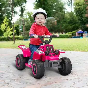 Tesco AIYAPLAY 6V Electric Quad Bike for Kids w/ Forward Backward - Pink offer