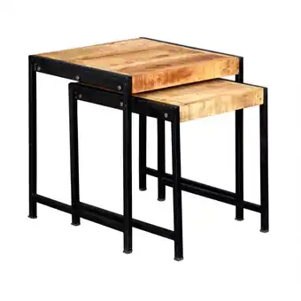 Tesco Herica Industrial Style Mintis Nest of 2 Tables offer