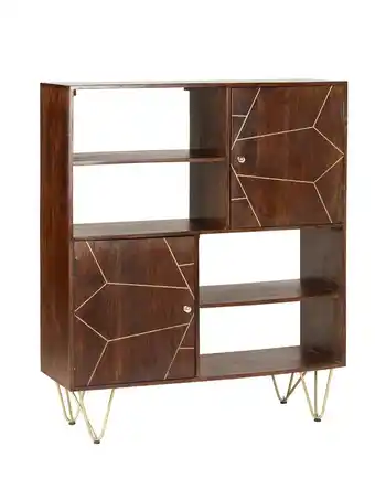 Tesco Jusleen Solid Mango Wood Display Cabinet offer