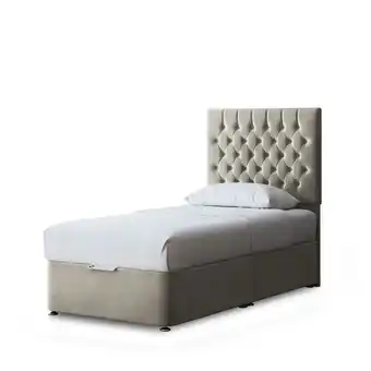 Tesco Seraphine Divan Bed with Upholstered Headboard - Beige - Single offer