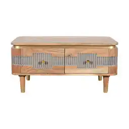 Tesco Alaina Acacia Wood 2 Drawers Coffee Table offer