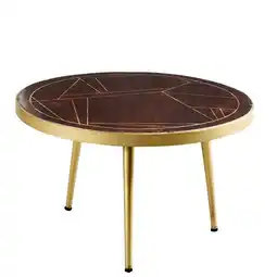 Tesco Round Coffee Table Bishop Dark Mango offer