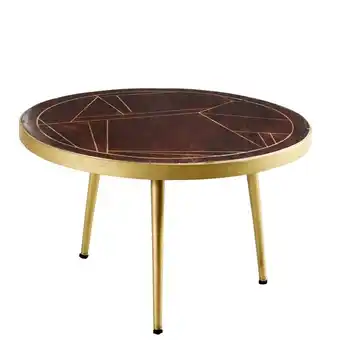 Tesco Round Coffee Table Bishop Dark Mango offer