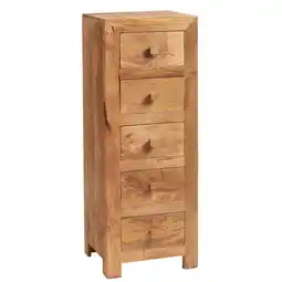 Tesco Logan Light Mango 5 Chest of Drawer offer