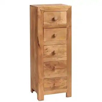 Tesco Logan Light Mango 5 Chest of Drawer offer