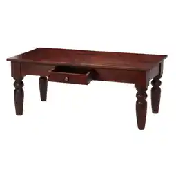 Tesco Jinita Dark Wood Coffee Table with Drawer offer