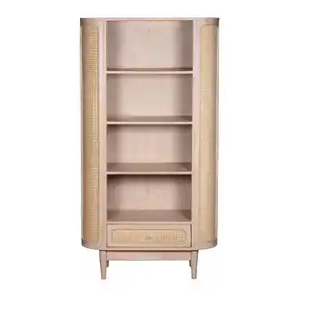 Tesco Carlester Cane And Wood Bookcase offer