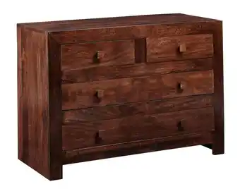 Tesco Mary Mango Wood Dressing Chest 4 Drawers offer