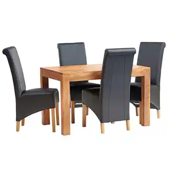 Tesco Logan Light Mango Small Dining Table 4ft (120cm) offer