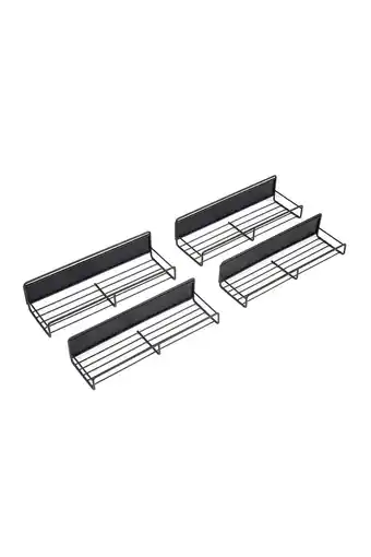 Tesco Living and Home 4-Piece Magnetic Fridge Storage Rack with Hooks offer