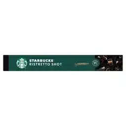 Tesco Starbucks by Nespresso Ristretto Shot 10 Coffee Capsules 57g offer