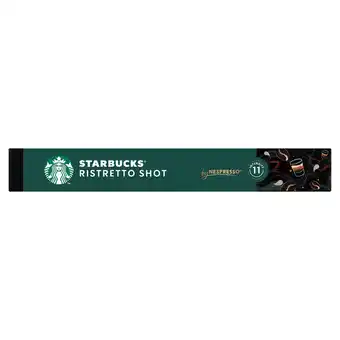 Tesco Starbucks by Nespresso Ristretto Shot 10 Coffee Capsules 57g offer