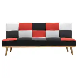 Tesco Living and Home 3-Seater Multicolour Checkered Sofa Bed Multi offer