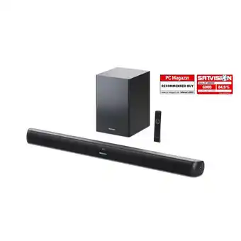 Tesco SHARP HT-SBW202 2.1 200W Slim Soundbar with Wireless Subwoofer offer