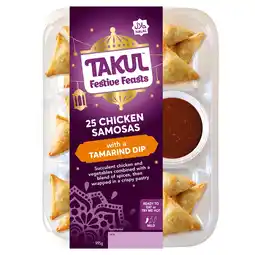 Tesco Takul Festive Feasts Chicken Samosas 995g offer