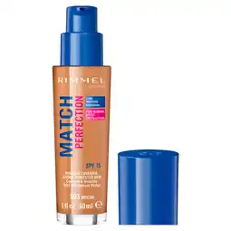 Tesco Rimmel Match Perfection Foundation Mocha 30Ml offer