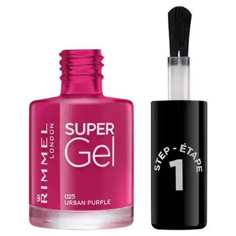 Tesco Rimmel Super Gel Nailpolish Urban Purple 12Ml offer