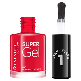 Tesco Rimmel Super Gel Nailpolish Flmenco Beach 8Ml offer