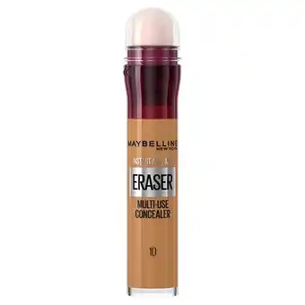 Tesco Maybelline Eraser Eye Concealer 10 Caramel 6.8Ml offer