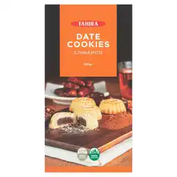 Tesco TAHIRA CINNAMON DATE COOKIES 260G offer