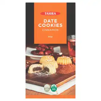 Tesco TAHIRA CINNAMON DATE COOKIES 260G offer