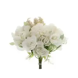 Tesco Living and Home Artificial Bouquet Flower Home Wedding Decor - White offer