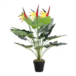 Tesco Living and Home 75cm Artificial Bird of Paradise Palm Tree in Decorative Pot offer