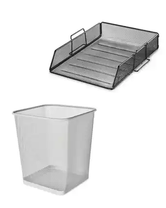 Aldi Mail Tray and Trash Bin offer