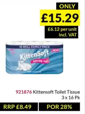 Musgrave MarketPlace Kittensoft Toilet Tissue offer