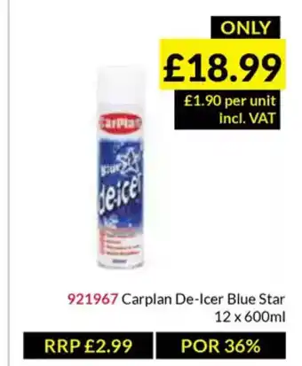 Musgrave MarketPlace Carplan De-Icer Blue Star offer