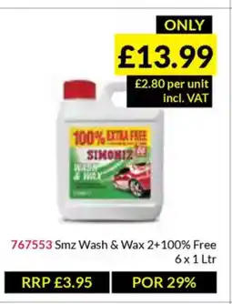 Musgrave MarketPlace Smz Wash & Wax 2+100% Free offer