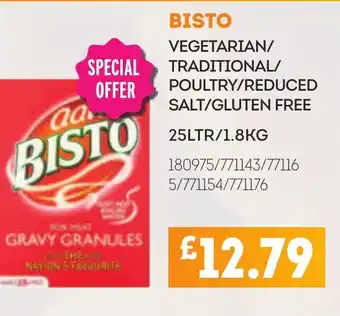 Bestway BISTO Vegetarian/ traditional/ poultry/reduced salt/gluten free offer